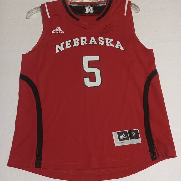 Adidas Boy's Nebraska Cornhusker Basketball Jersey #5 Size M (10-12) - Picture 1 of 10